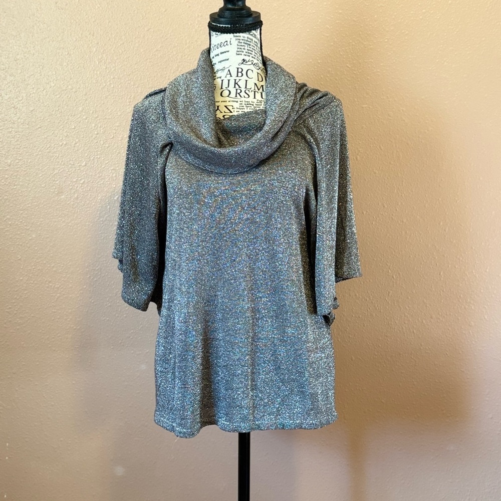 Belldini Silver Cowl Neck Sweater
